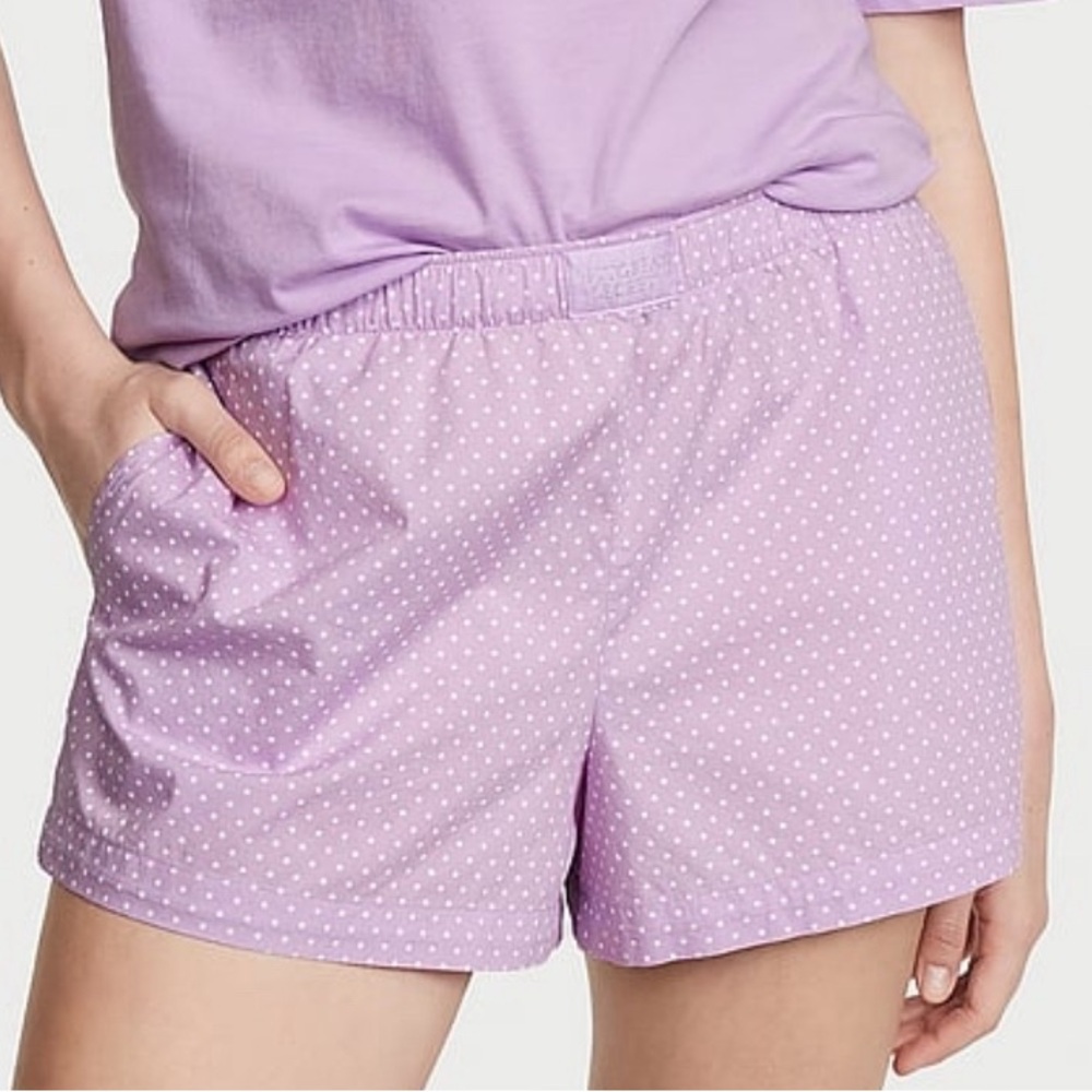 NWT Victorias Secret Women’s Boxer Sleep Shorts, 💯 Cotton, Relaxed Fit, Medium!